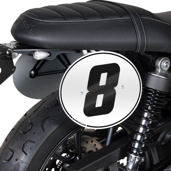 Portatarga Moto Barracuda Universale Reclinabile Alluminio - GMMoto